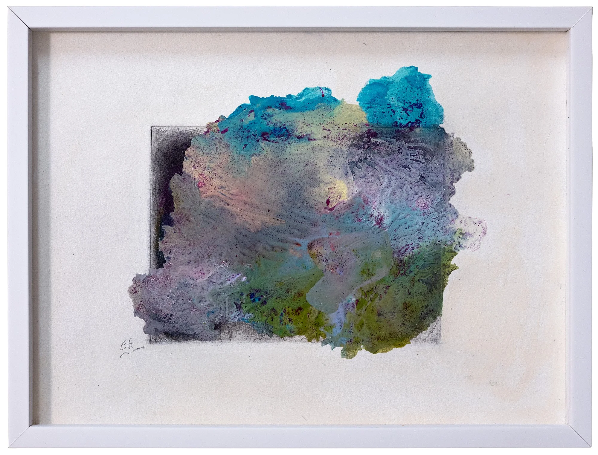 Raison d’horizon, 2026
 Peinture à l’huile, pigments, encre, cire et gravure rehaussée au charcoal sur papier Hahnemühle
 Encadrement bois blanc, verre musée
 38x28 cm