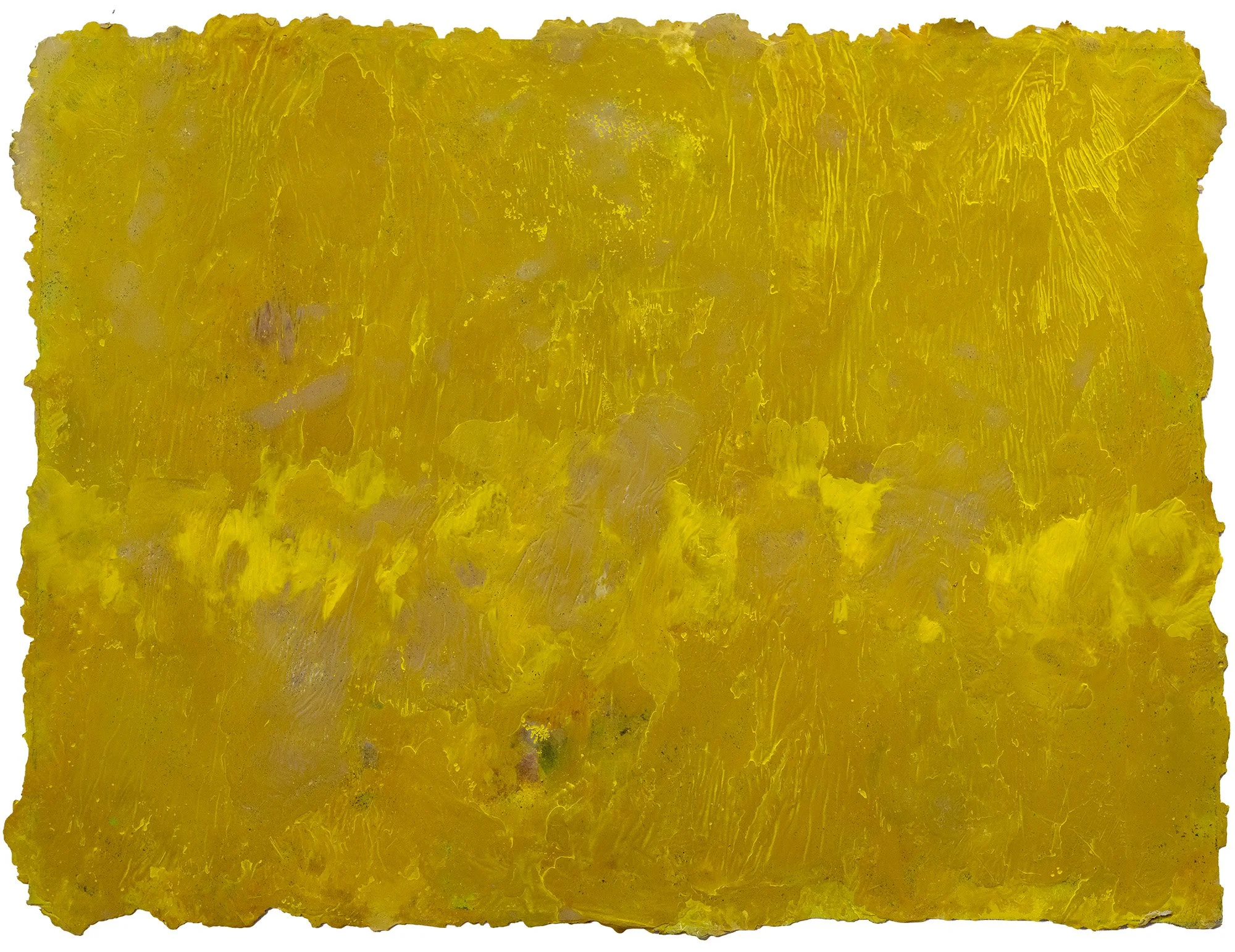 Le soleil est pauvre ce jour, 2026             
 Peinture à l’huile, pigments, encre et cire sur papier Hahnemühle 
 63x80 cm