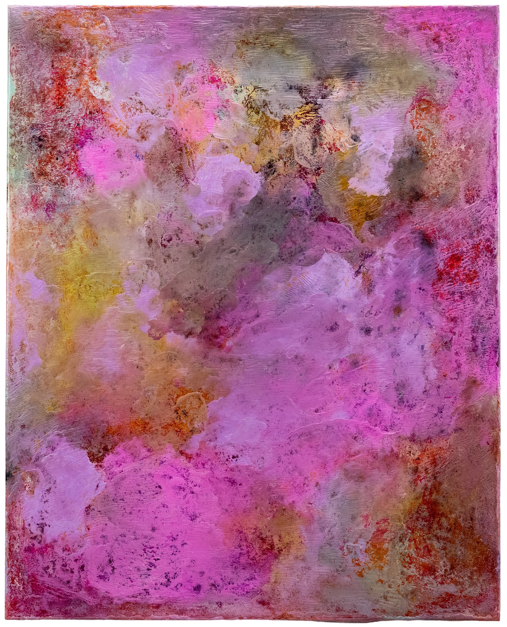 La quête, 2024
 Peinture à l’huile, pigments, émaux, encre et cire sur toile
 100x80 cm