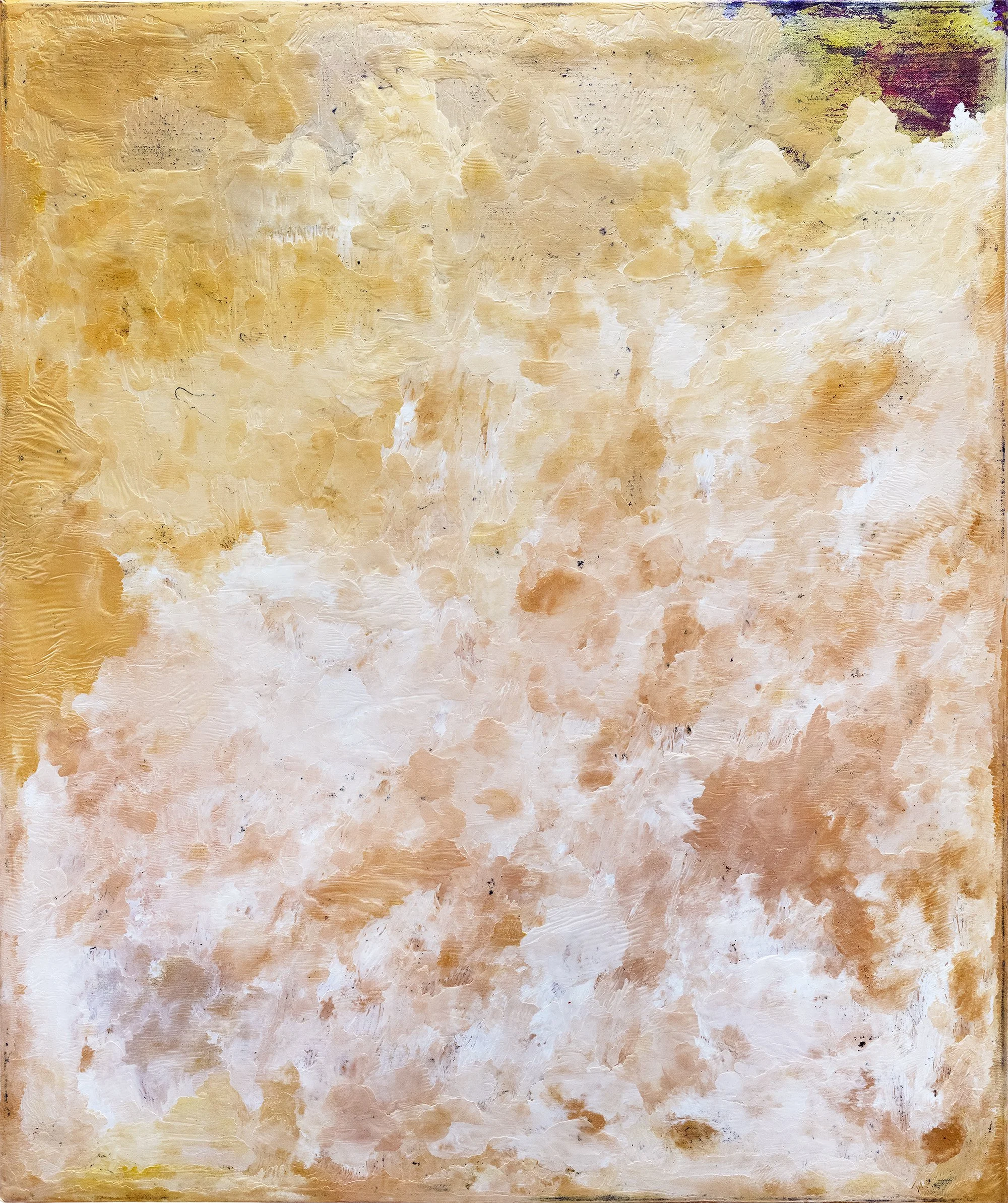 S'éclaire, 2024
 Peinture à l’huile, encre, pigments  et cire sur toile marouflée
  120x100 cm