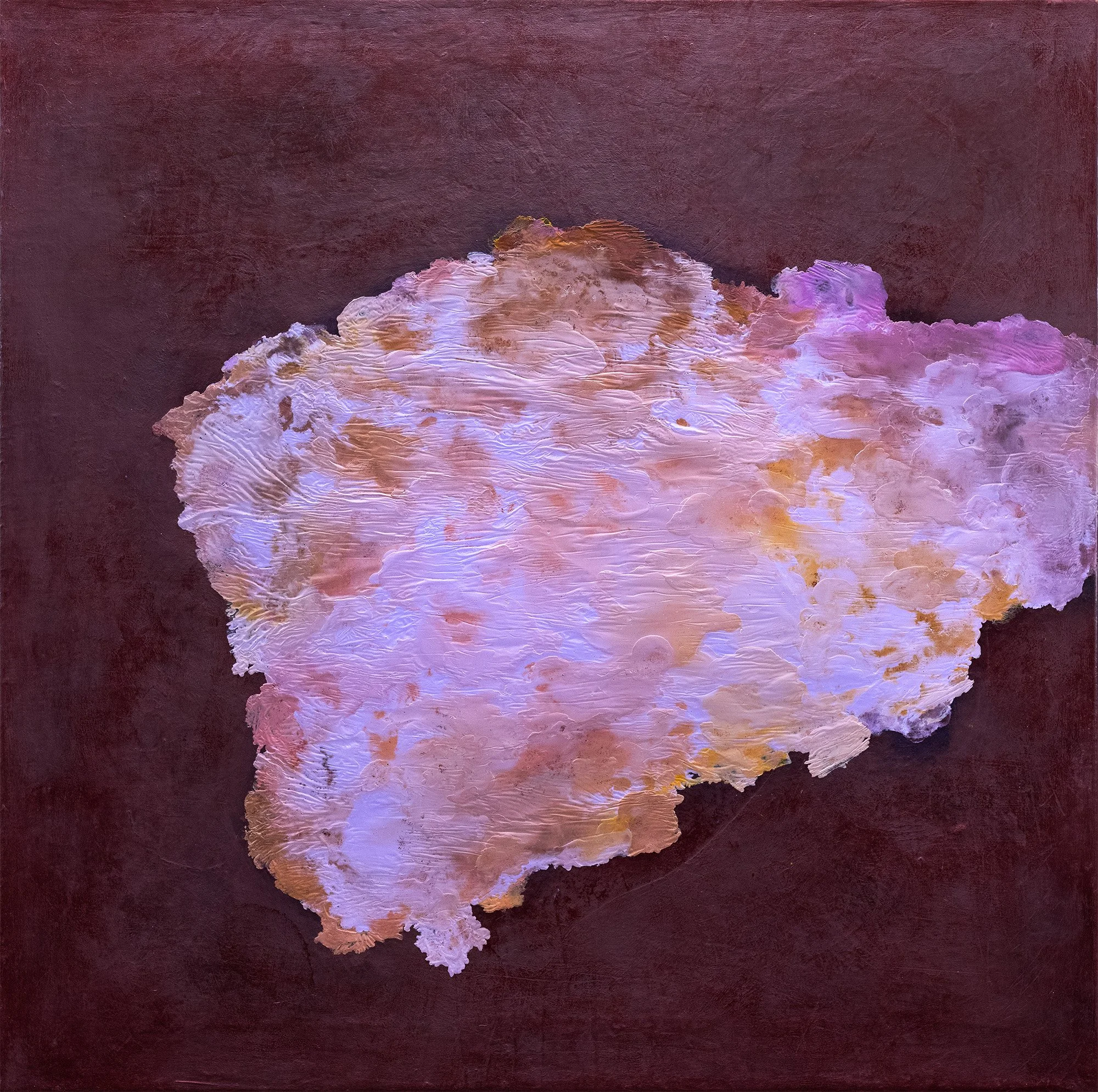 Sève, 2024
  Peinture à l’huile, pigments, émaux, encre et cire sur toile
  100x100 cm