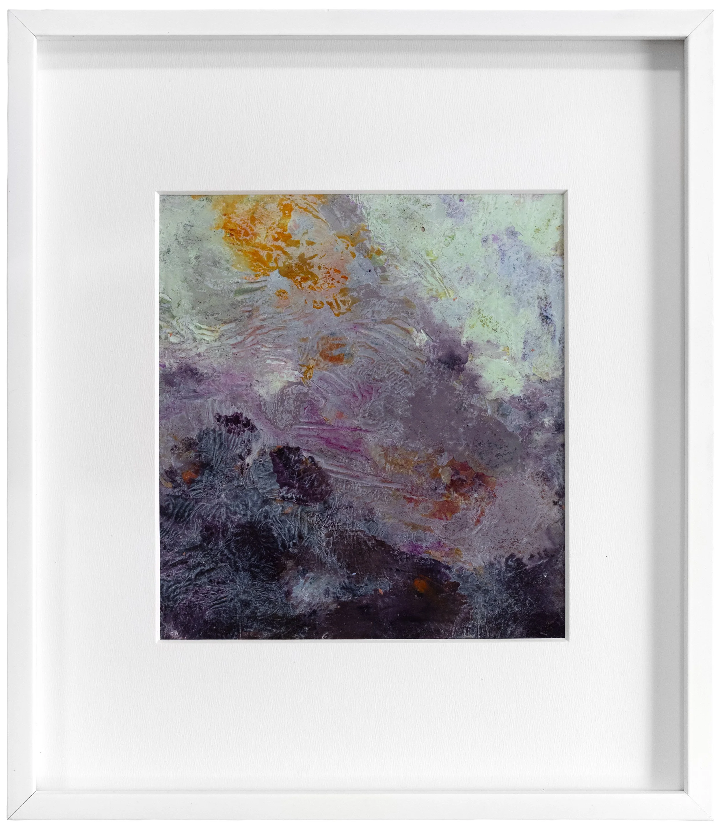 Nuit tropicale, 2026
 Peinture à l’huile, pigments, charcoal, encre, cire sur papier Hahnemühle
 Encadrement bois blanc, verre musée
 30x26 cm