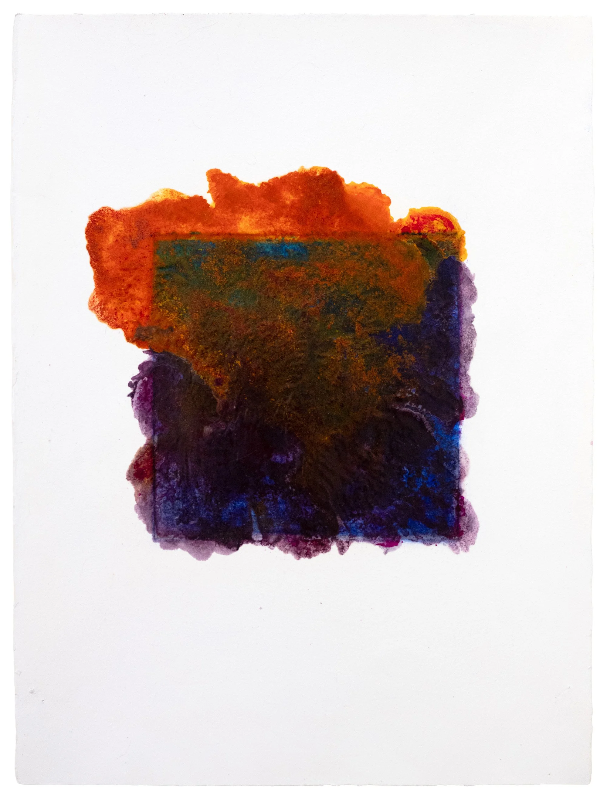 Battre le pouls, 2026
 Peinture à l’huile, pigments, charcoal, cire et gravure sur papier Hahnemühle   
 38x28 cm