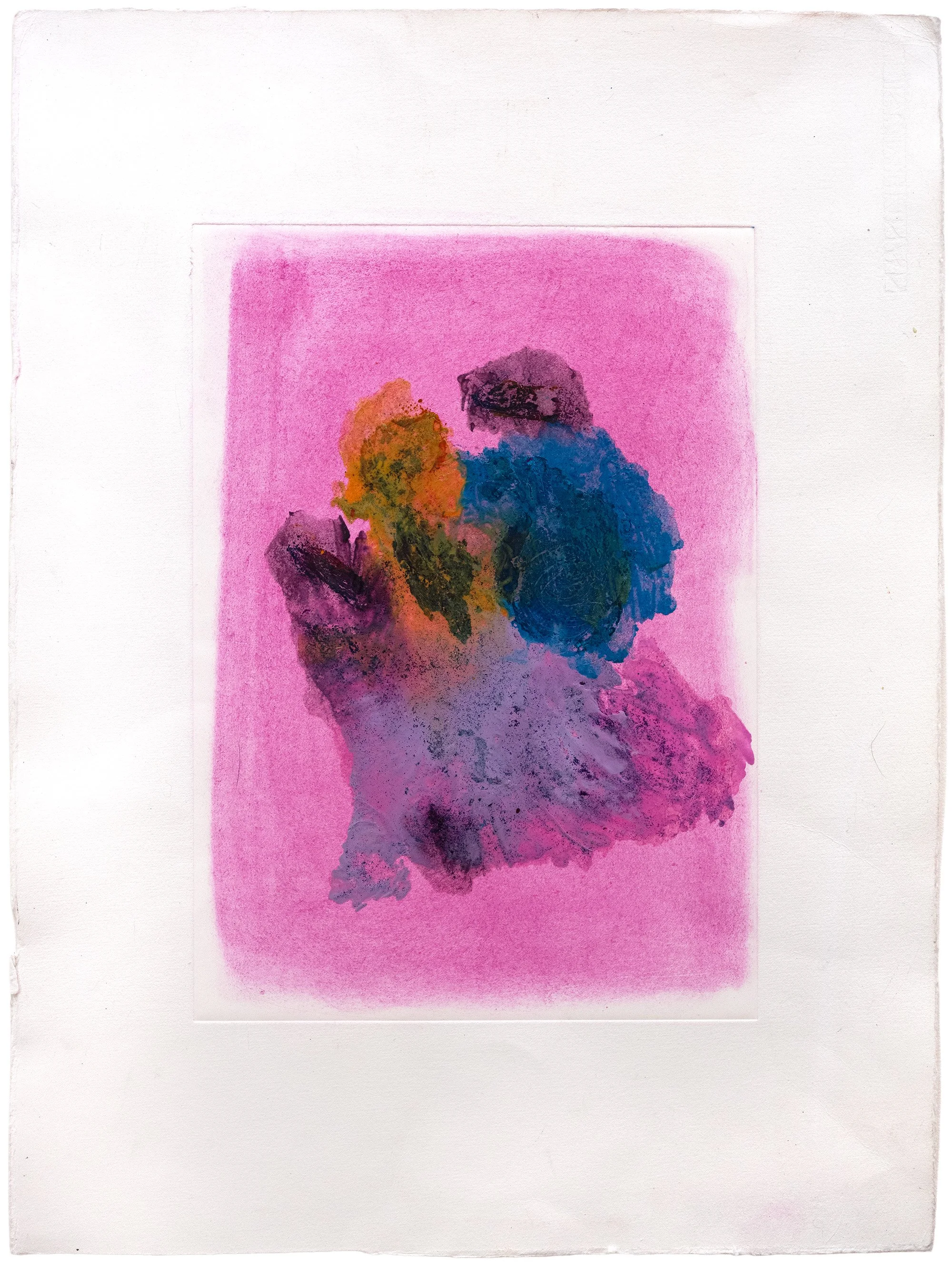 Souris!, 2026
 Peinture à l’huile, pigments, encre, cire et embossage sur papier Hahnemühle  
 53x39 cm