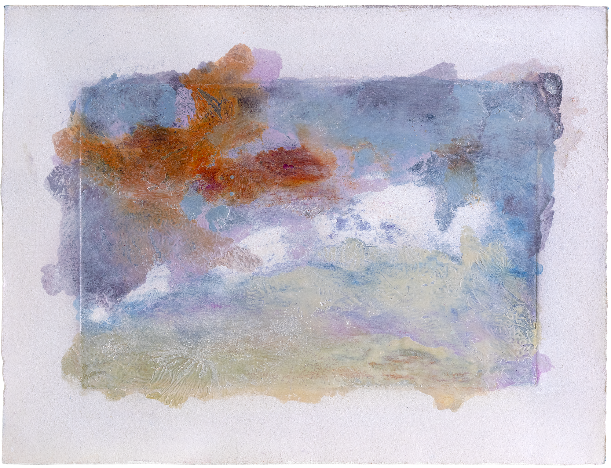 L’eau tendre de l’été, 2026
 Peinture à l’huile, pigments, encre, cire et aquatinte sur papier Hahnemühle
 30x39 cm