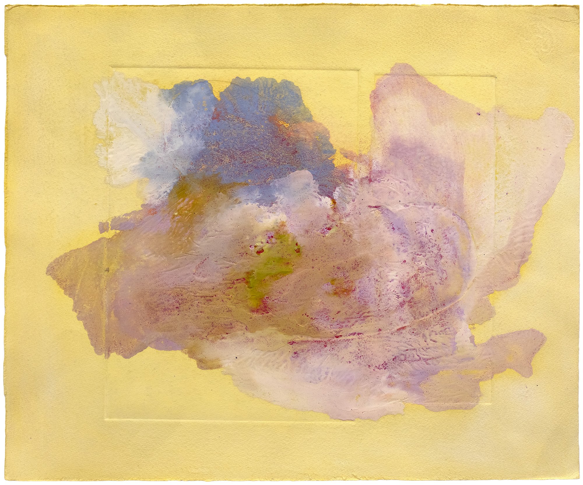 Trouver la voie, 2026
 Peinture à l’huile, pigments, encre, cire et embossage sur papier Hahnemühle
 39x46 cm