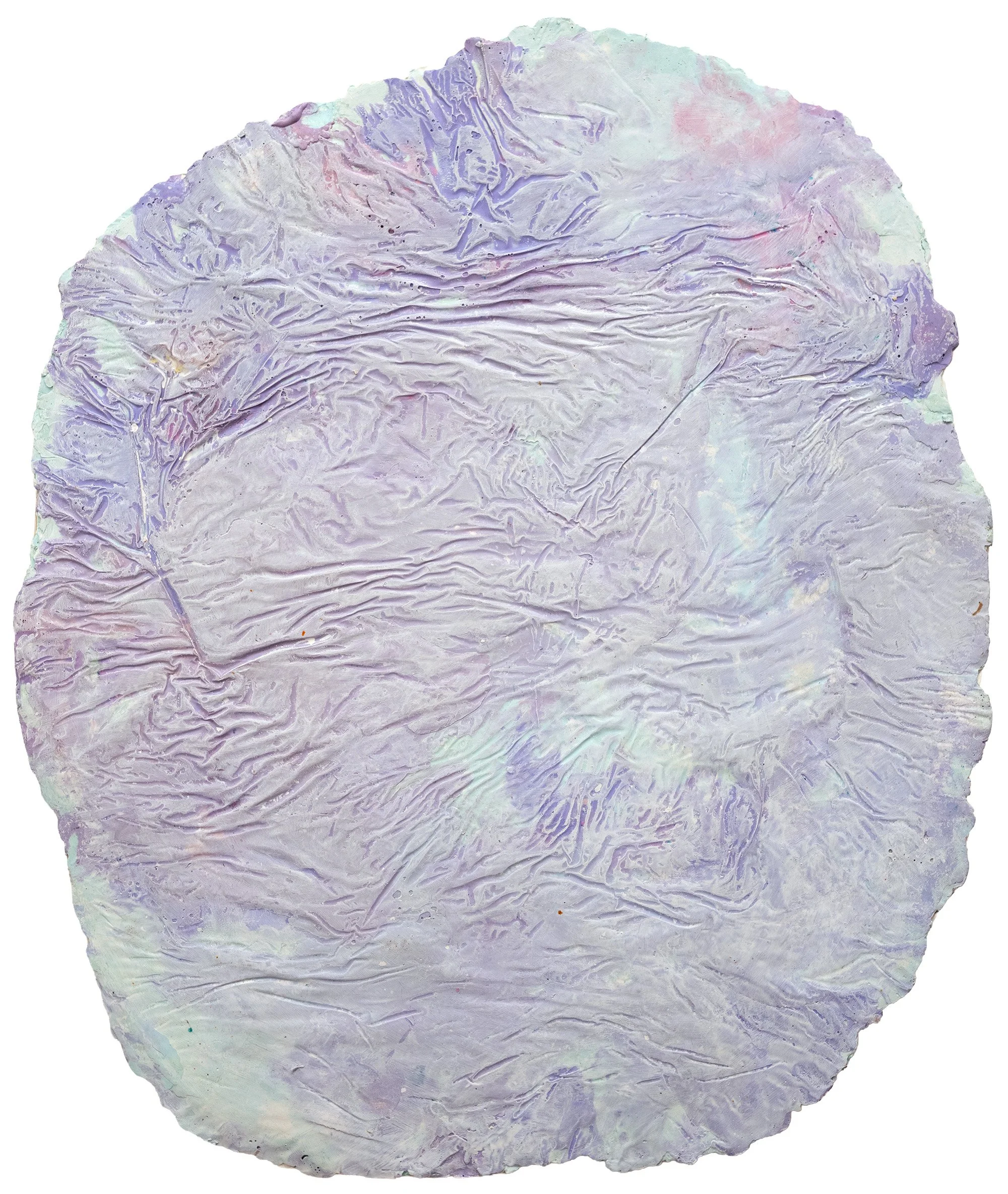 Frémissement bleu, 2026                          
 Peinture à l’huile, pigments, encre et cire sur papier Hahnemühle
 35x30 cm