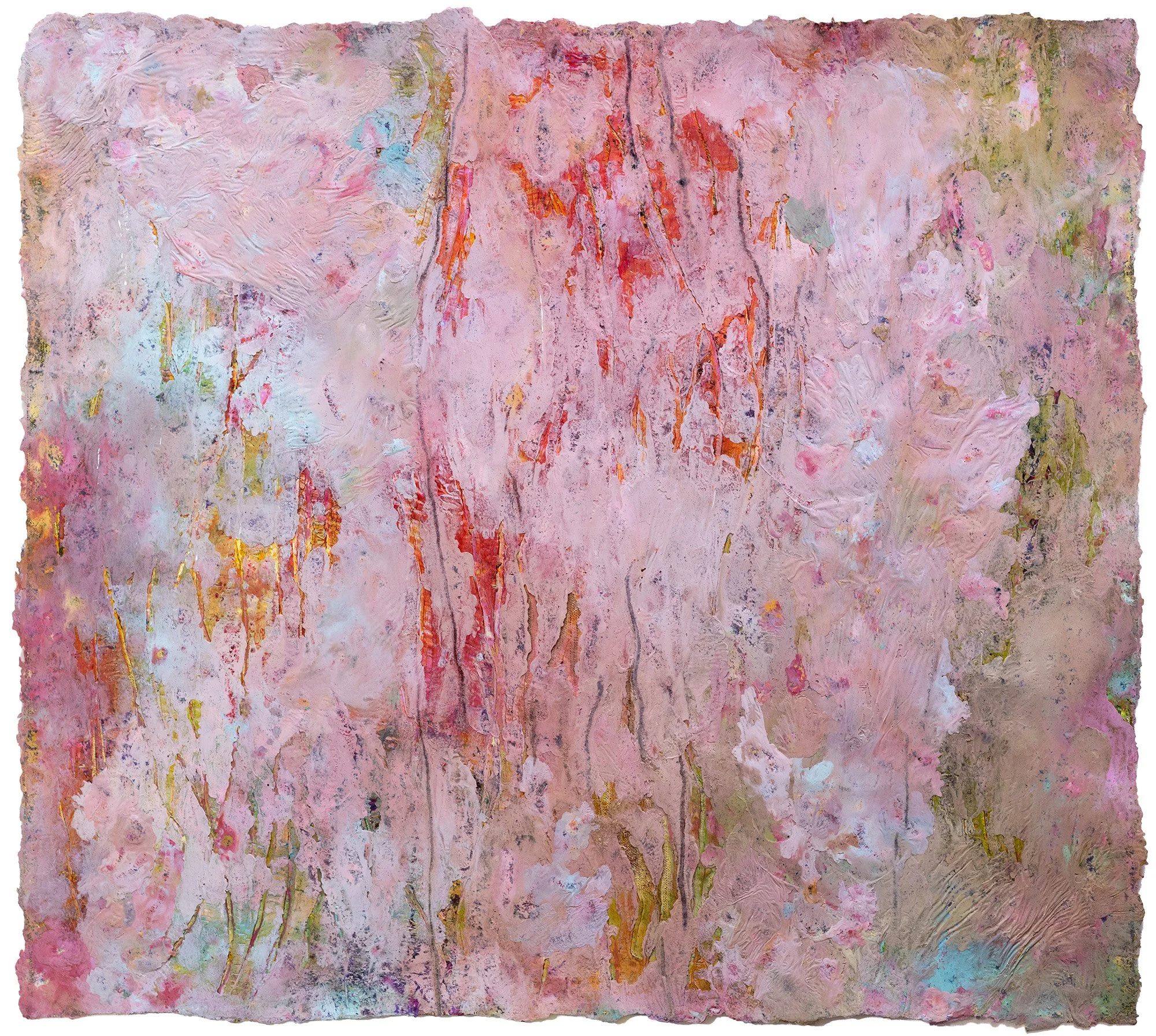 Des Saisons et des voies, 2026
 Peinture à l'huile, pigments, encre et cire sur toile libre
 Encadrement caisse américaine bois blanc
 80x70 cm