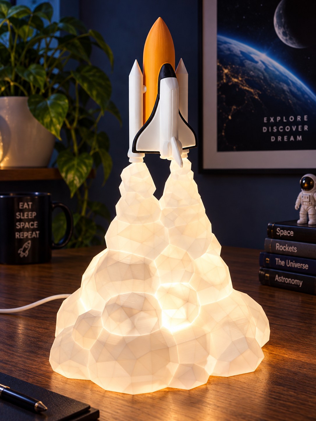 Space Shuttle Launch Lamp