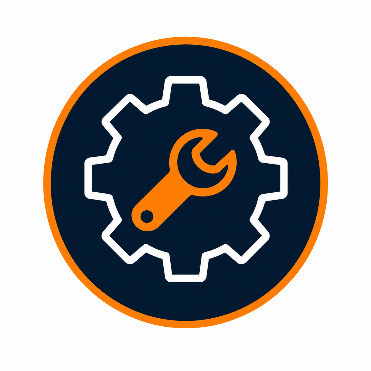 Garage door tools and maintenance icon.