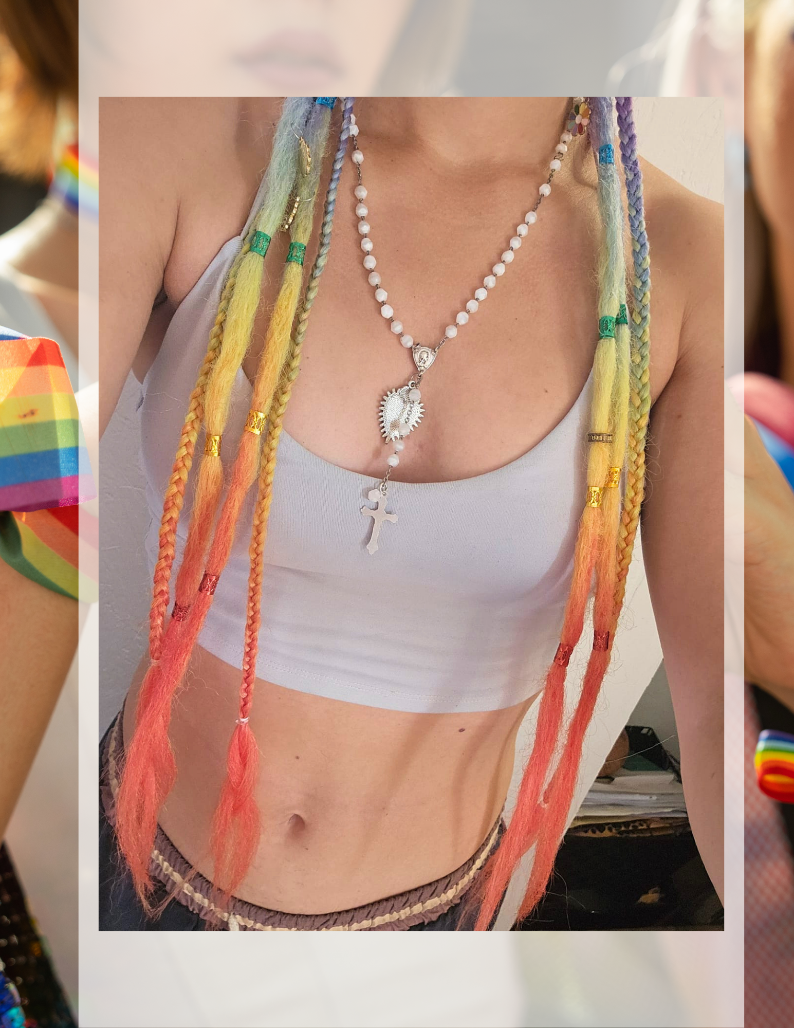 Dreadlocks & Tresses Ponytail · Drapeau LGBTQIA+ · Kanekalon