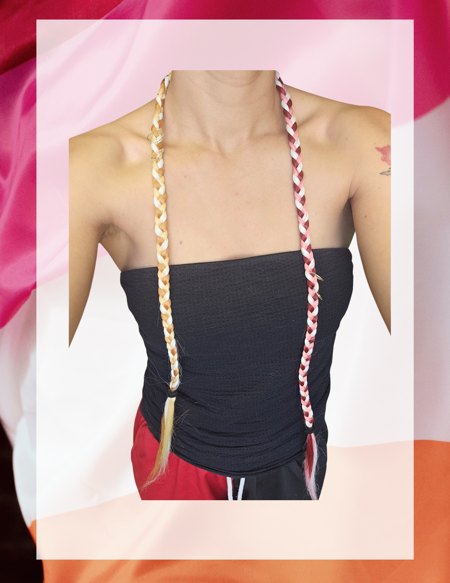 Tresses (paire) · Lesbian flag