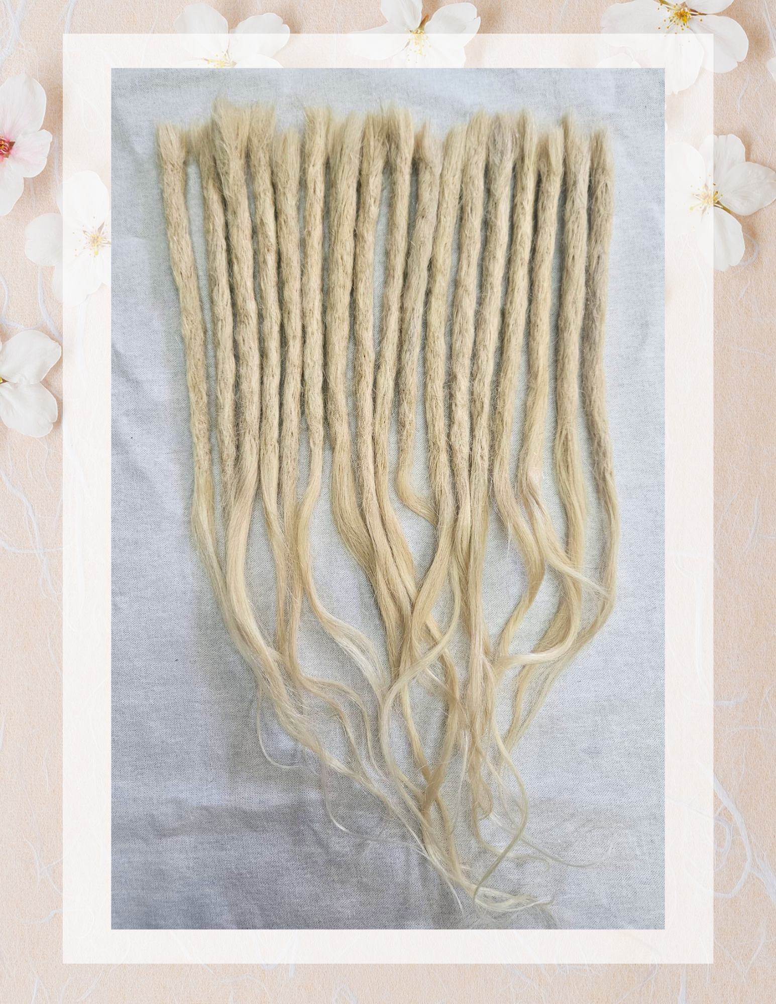 Longueur complète des dreadlocks en cheveux naturels blond