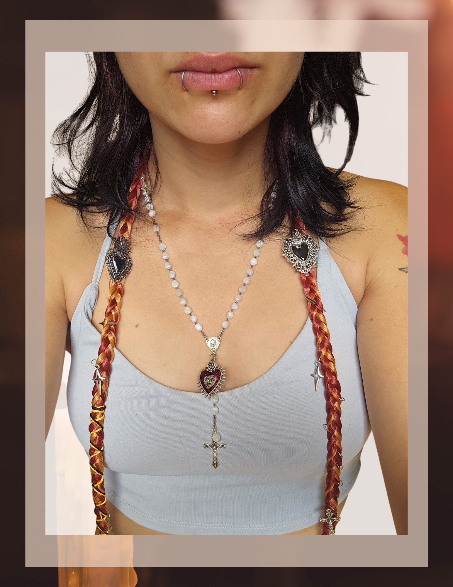 Tresses (paire) · Fire Punk Heart