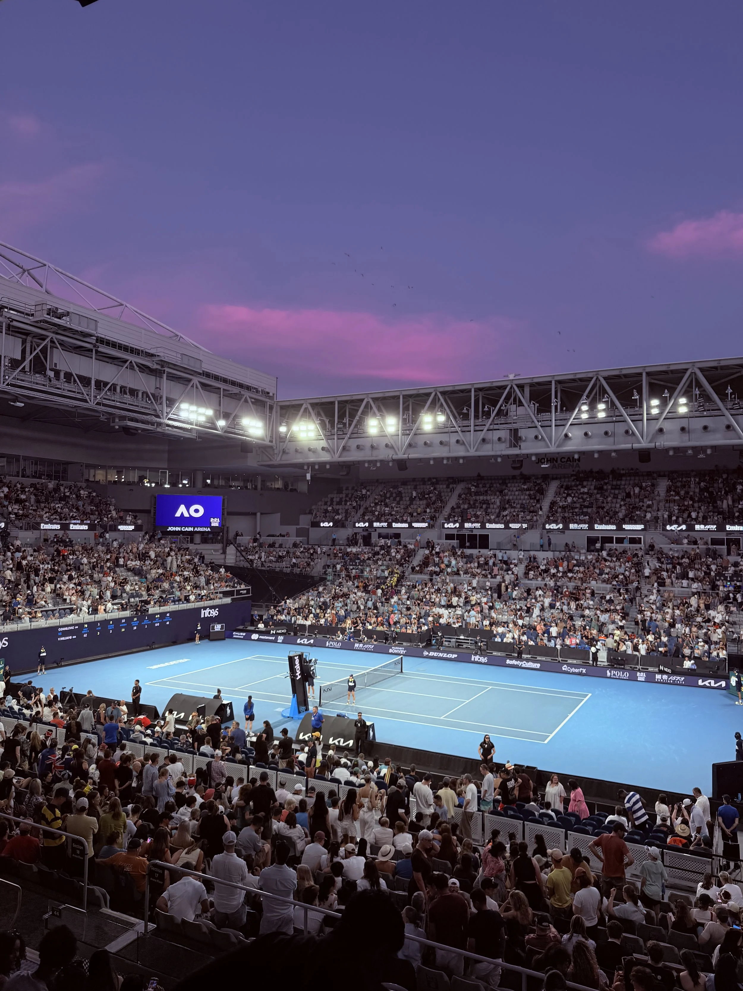 Night at the Australian Open