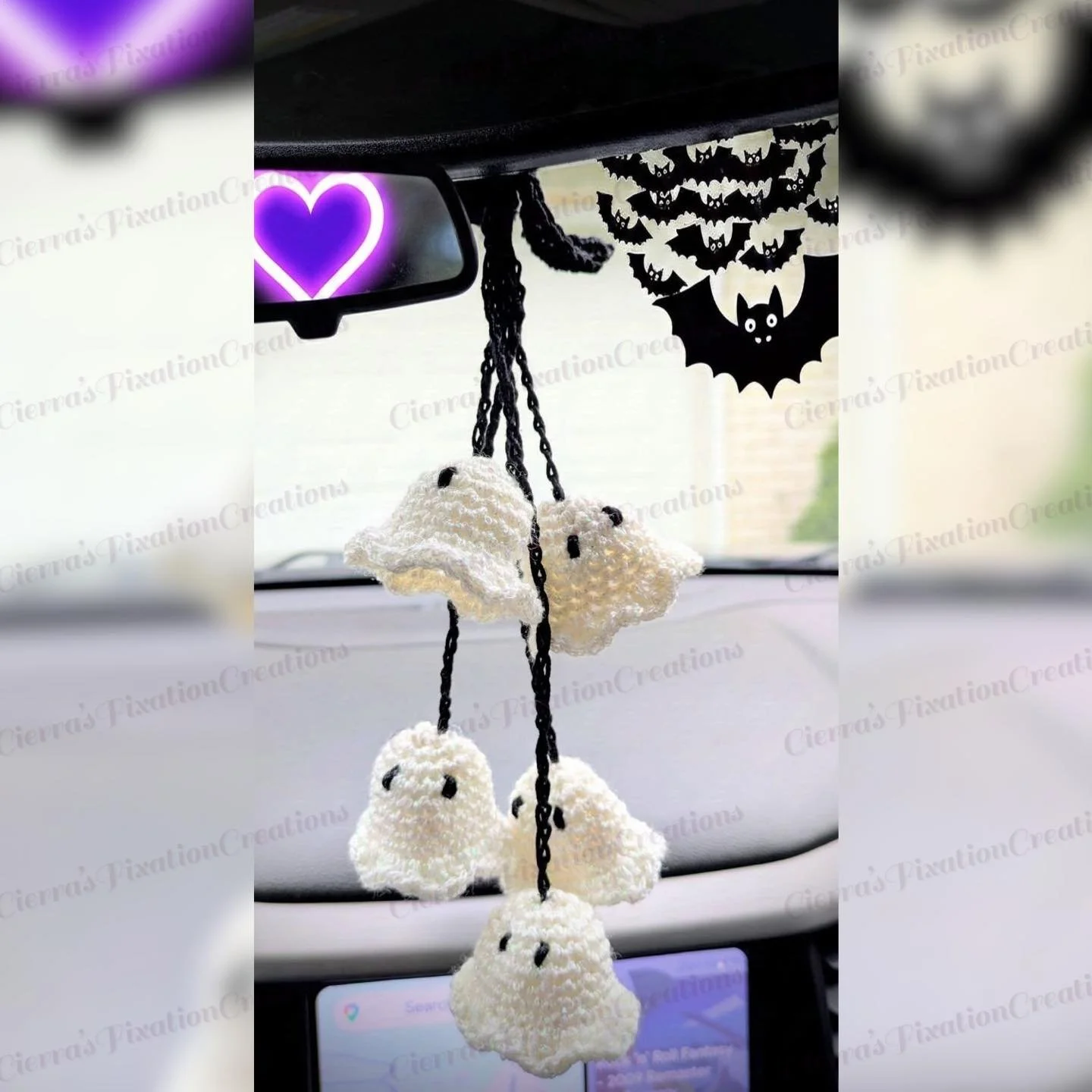 Another recent make over my &ldquo;days off&rdquo; this week! Cute little ghosty car charm for a friend 👻

#crochetghost #carcharm #halloween🎃 #Halloween #crochet #halloweencrochet