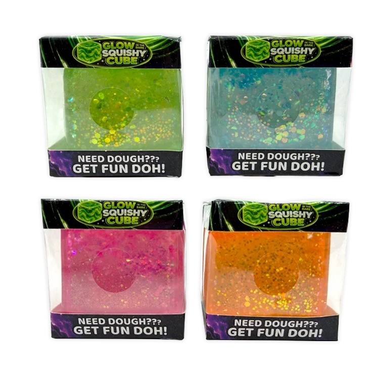 Fun Doh™ Glow in the Dark Squishy Sparkle Cube