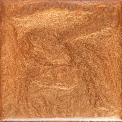 close up of a metallic epoxy pigment
