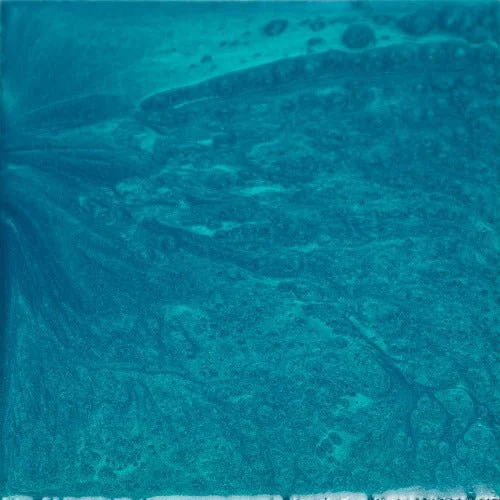 close up of a metallic epoxy pigment