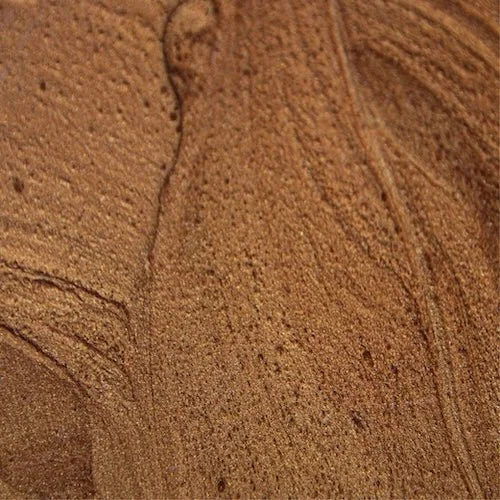 close up of a metallic epoxy pigment