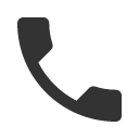 Silhouette of a telephone handset