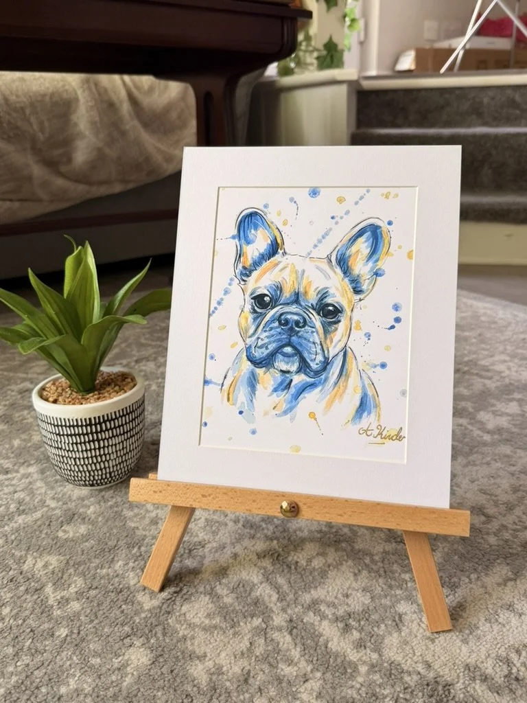 French Bulldog Watercolour Print