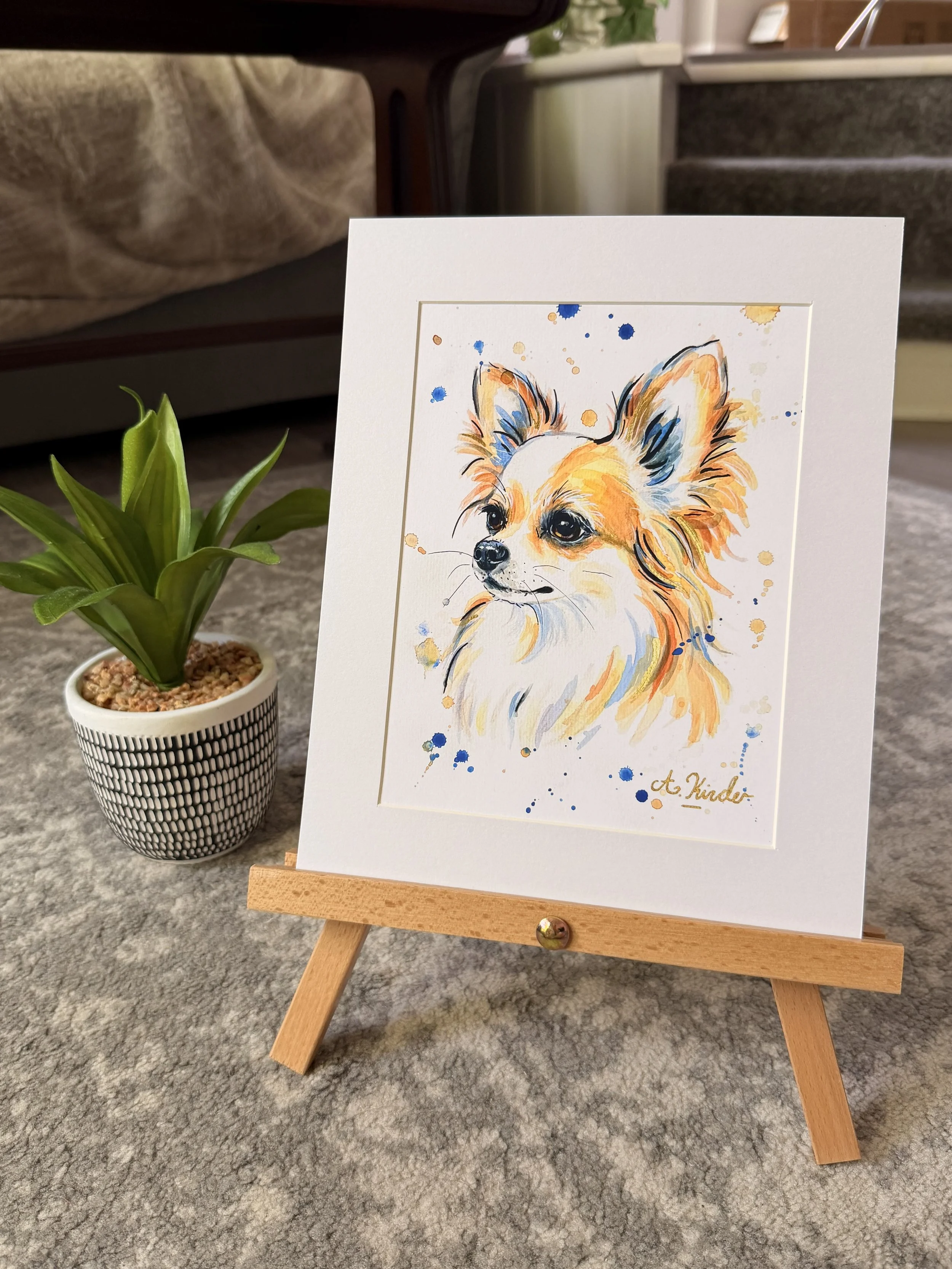 Chihuahua Watercolour Print