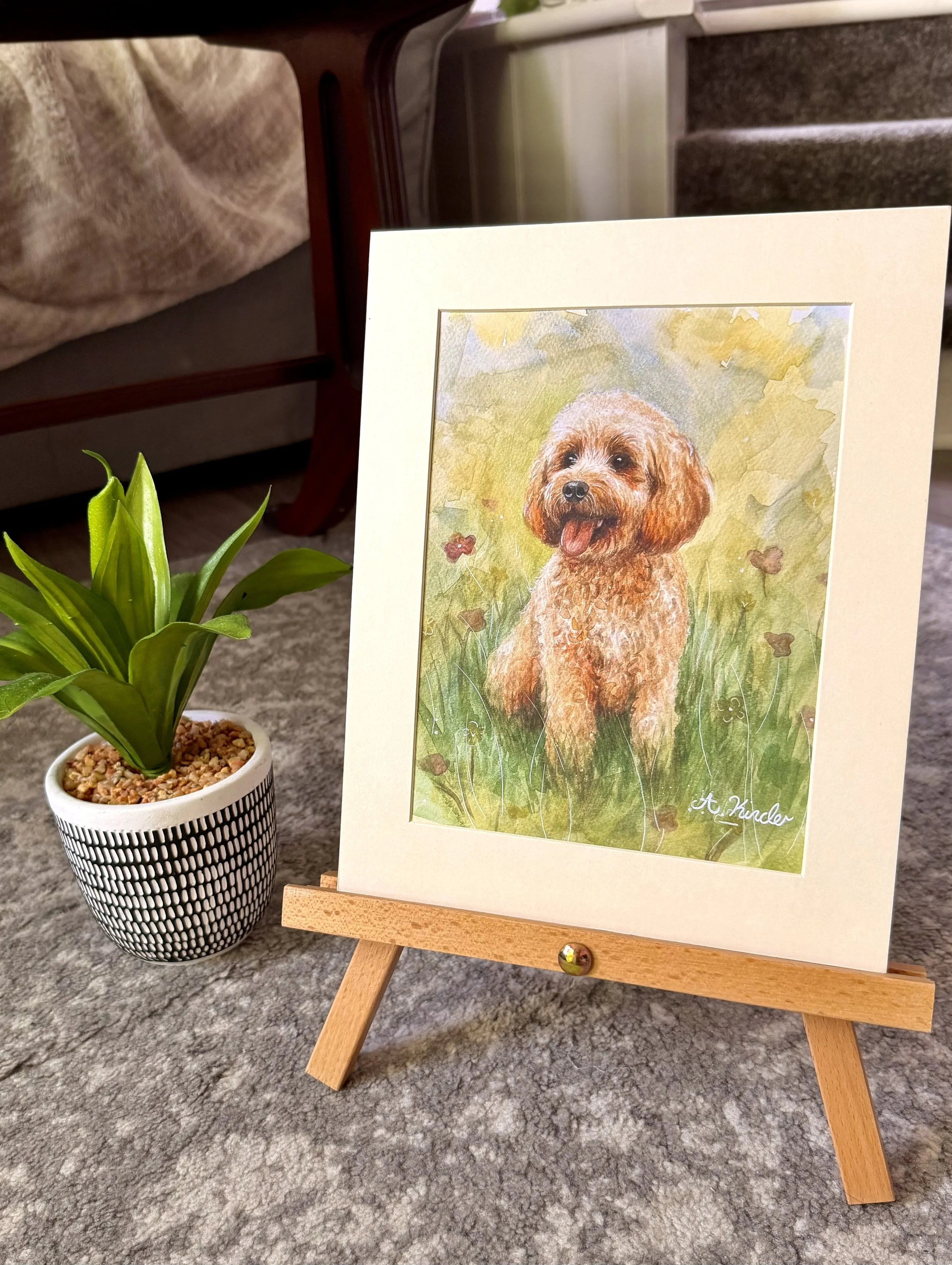Cockapoo Watercolour Print