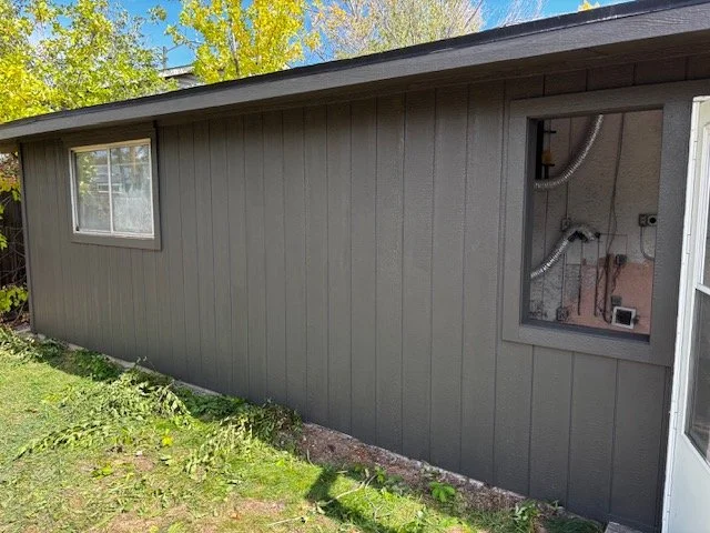 Home exterior after painting, first view