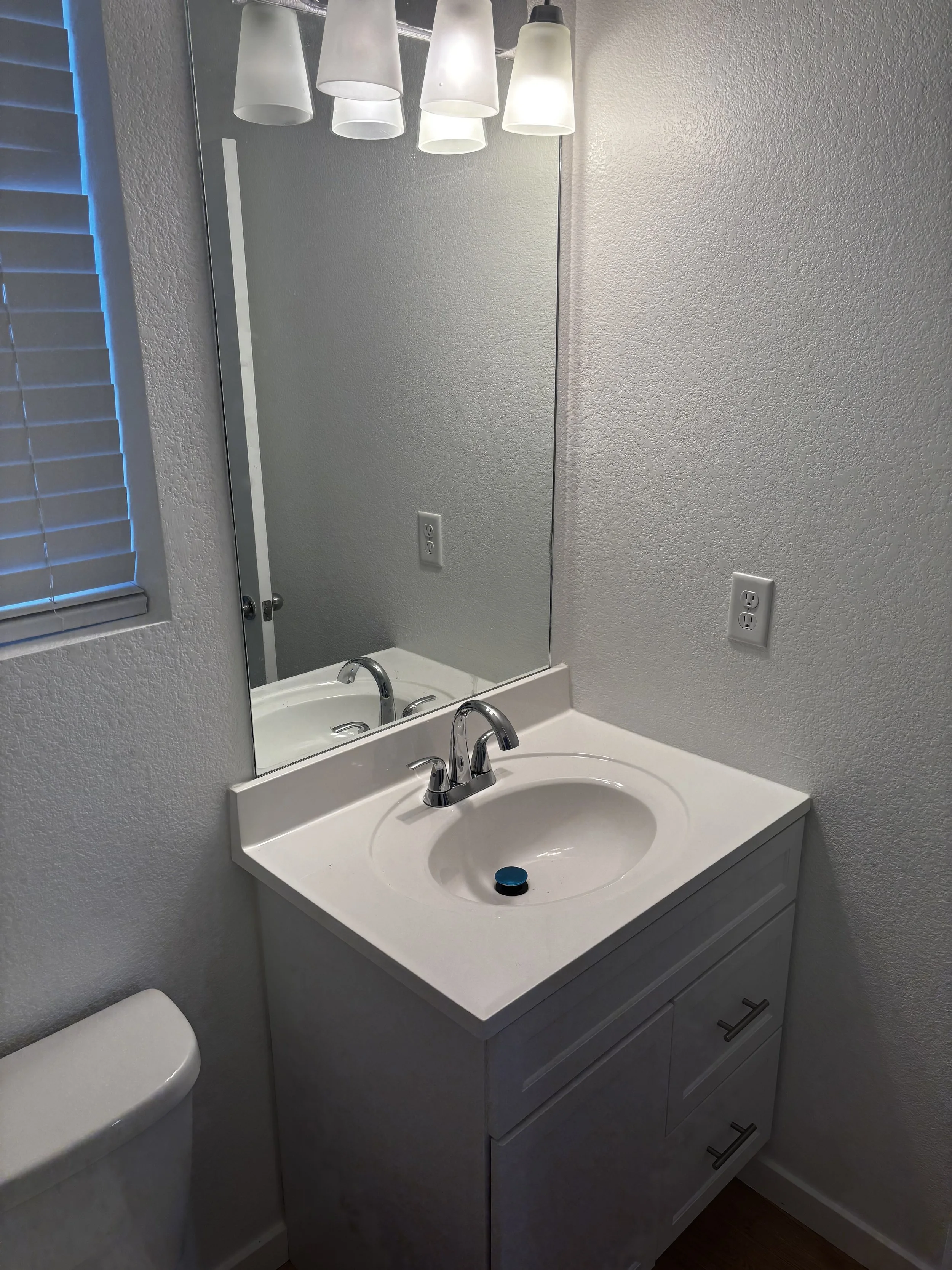 Completed vanity installation project