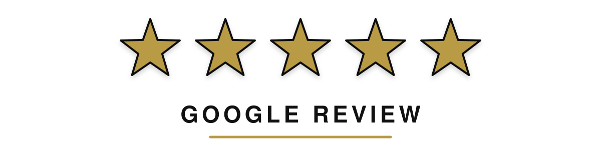 Five gold stars google review