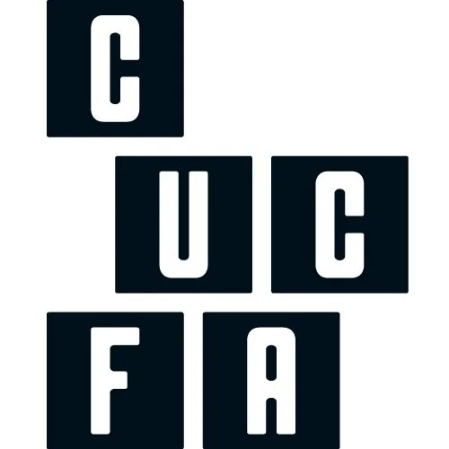 The letters C, U, C, F, and A arranged in a grid pattern with a dark background and white font. Vote YES on Measure D for RCV!