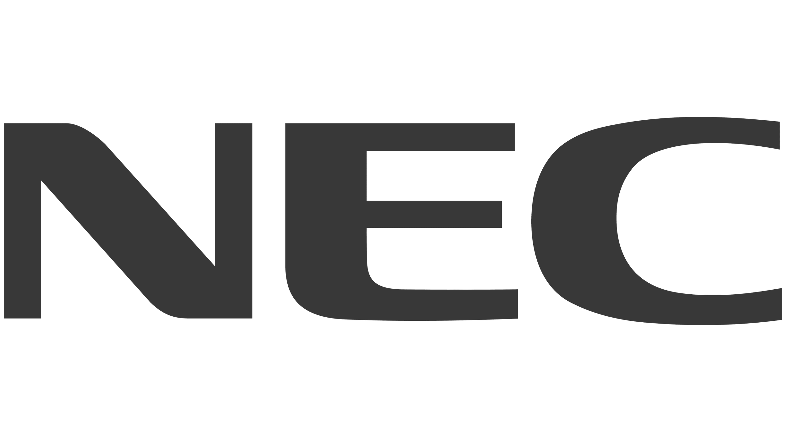 NEC logo in large, bold, gray letters.