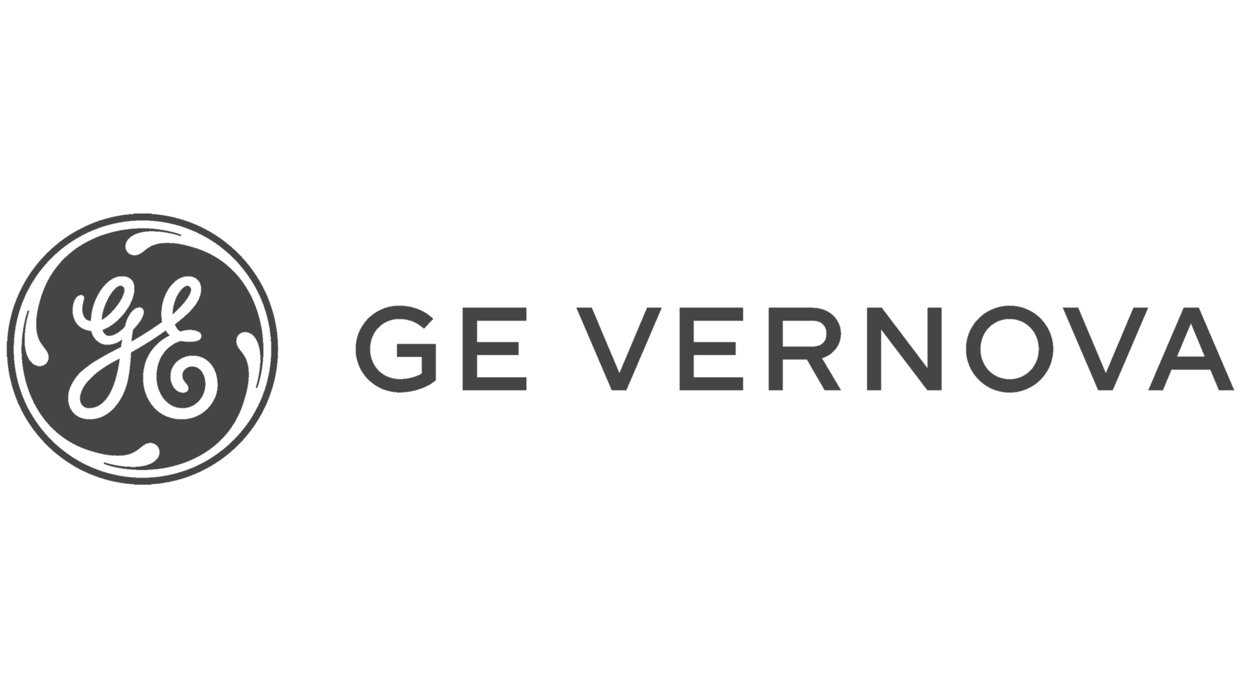 The GE logo with the text "GE VERNOVA" in black.