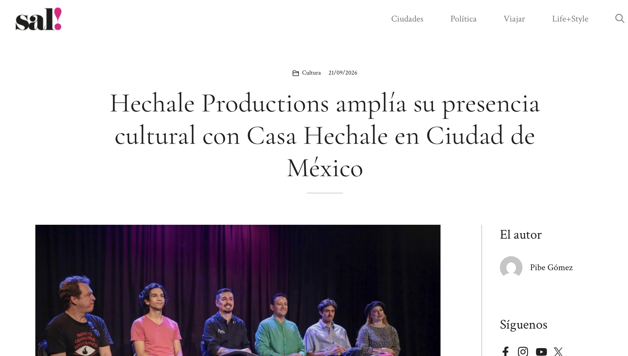 Hechale Productions amplía su presencia cultural con Casa Hechale en Ciudad de México
