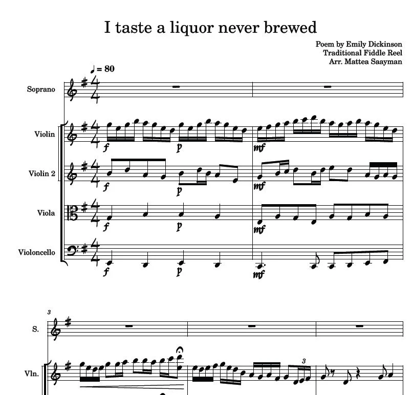 I taste a liquor never brewed
