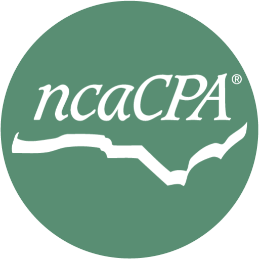 Logo of the ncacPA, featuring the organization's name in white text with a stylized outline of a bird in flight, all on a green circular background.