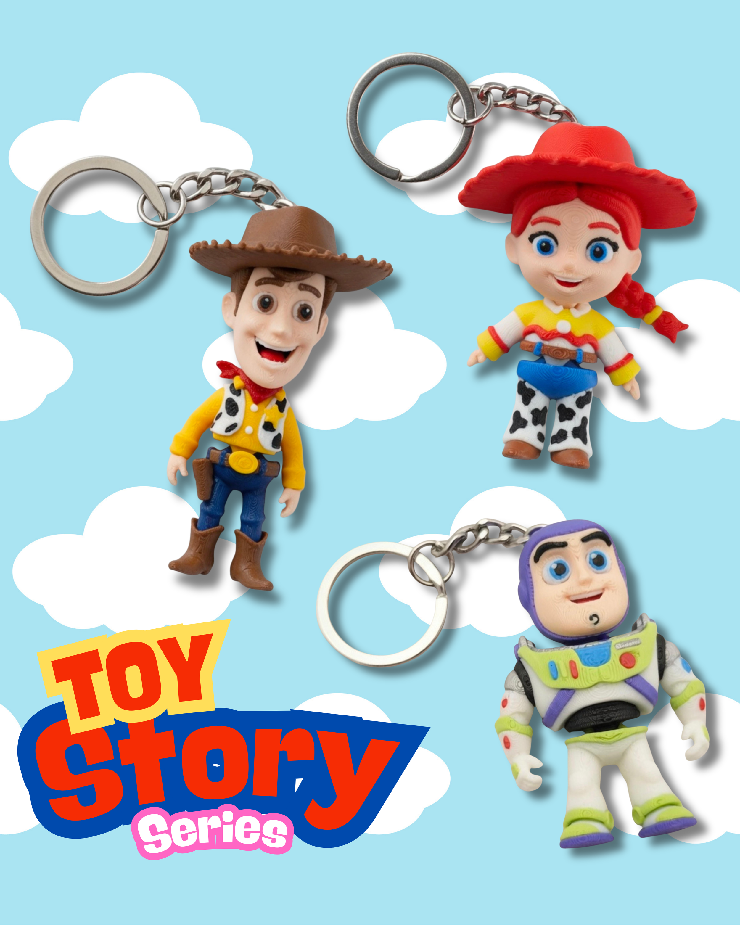 Toy Story Keychains  (Articulated)