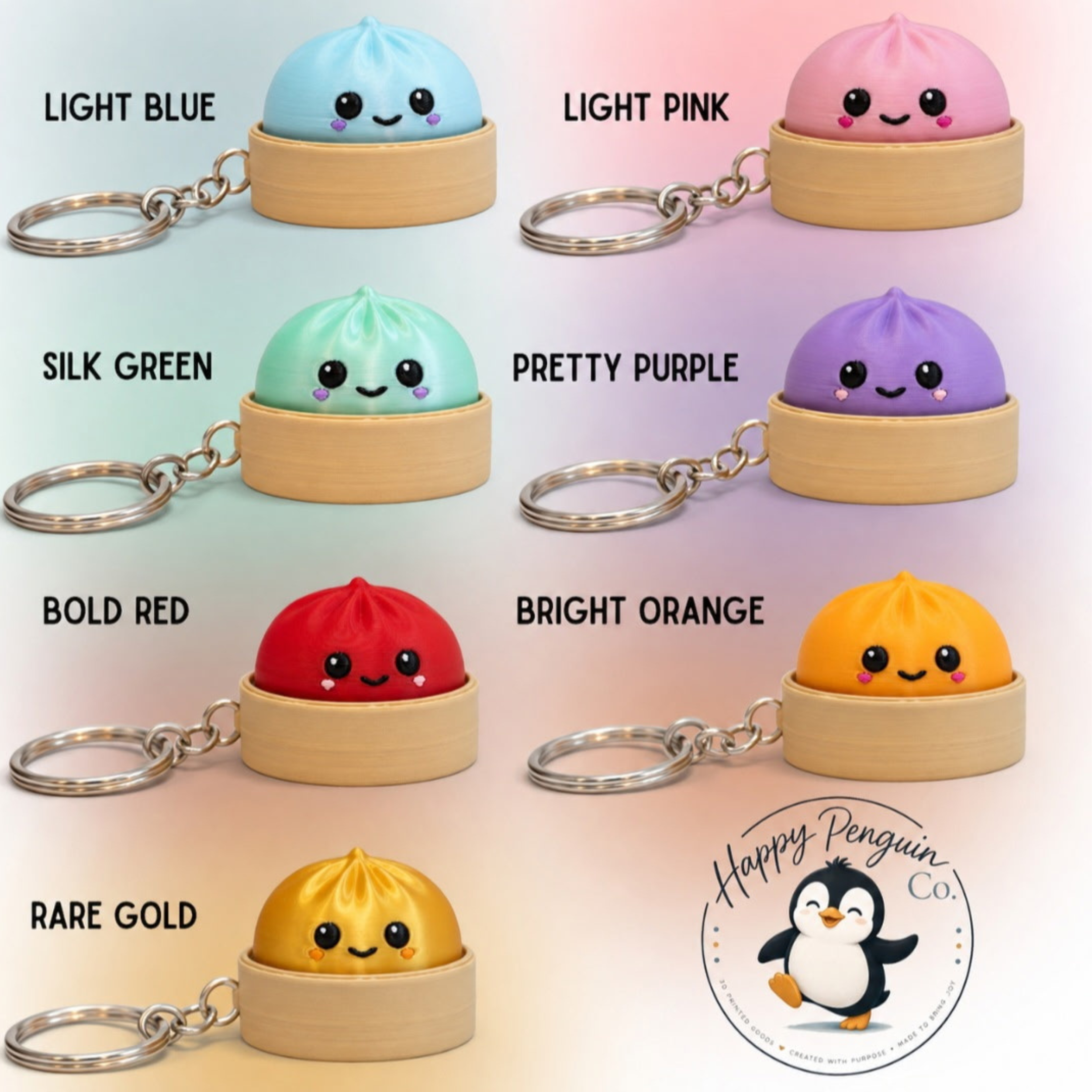 Dumpling Clicker Keychains