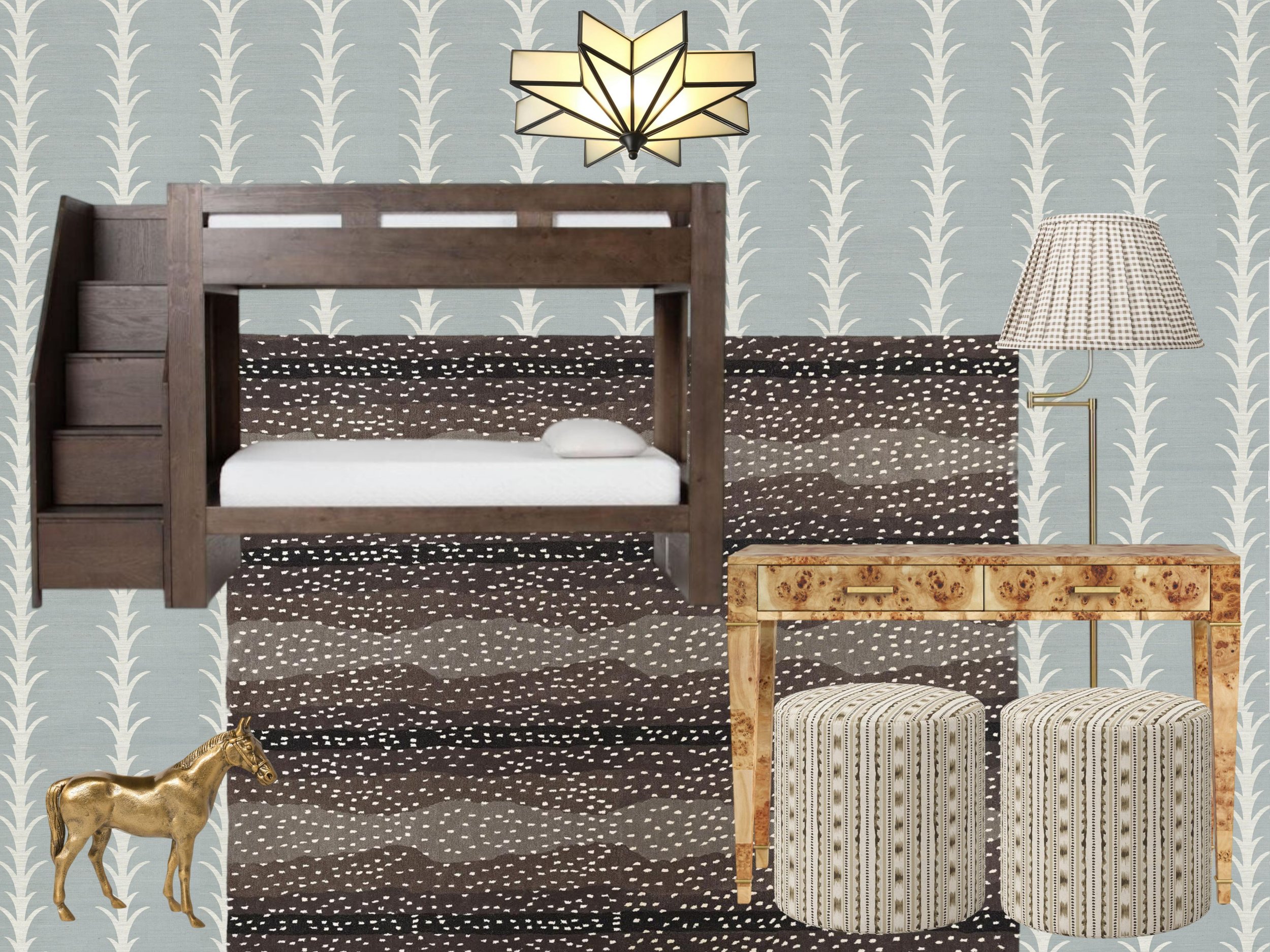 A Timeless Gender Neutral Bunk Room