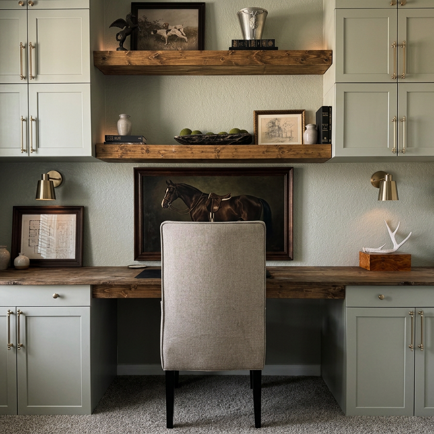 Home Office Renovation, Budget Friendly Interior Design, New Braunfels, San Marcos, Cibolo, Schertz, Seguin, Project Management,