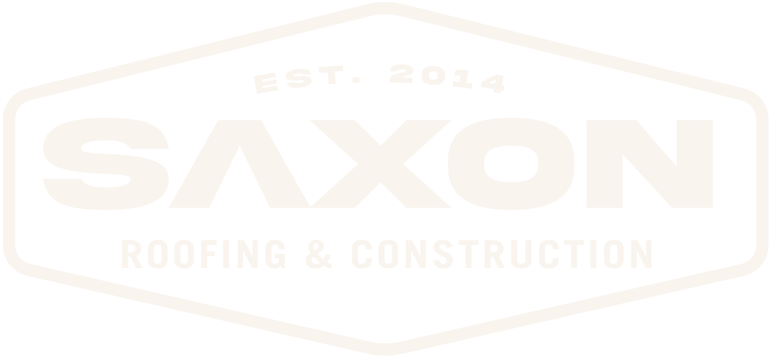 Logo for Saxon Roofing & Construction with the text 'Est. 2014' at the top.