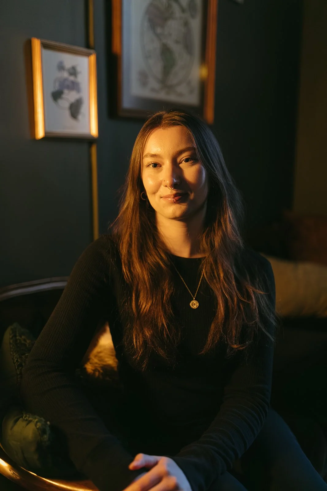 Portrait of Bella Drew, Licensed Massage Therapist at Somnium Therapeutics, offering therapeutic massage and individualized bodywork in Denver, Colorado.