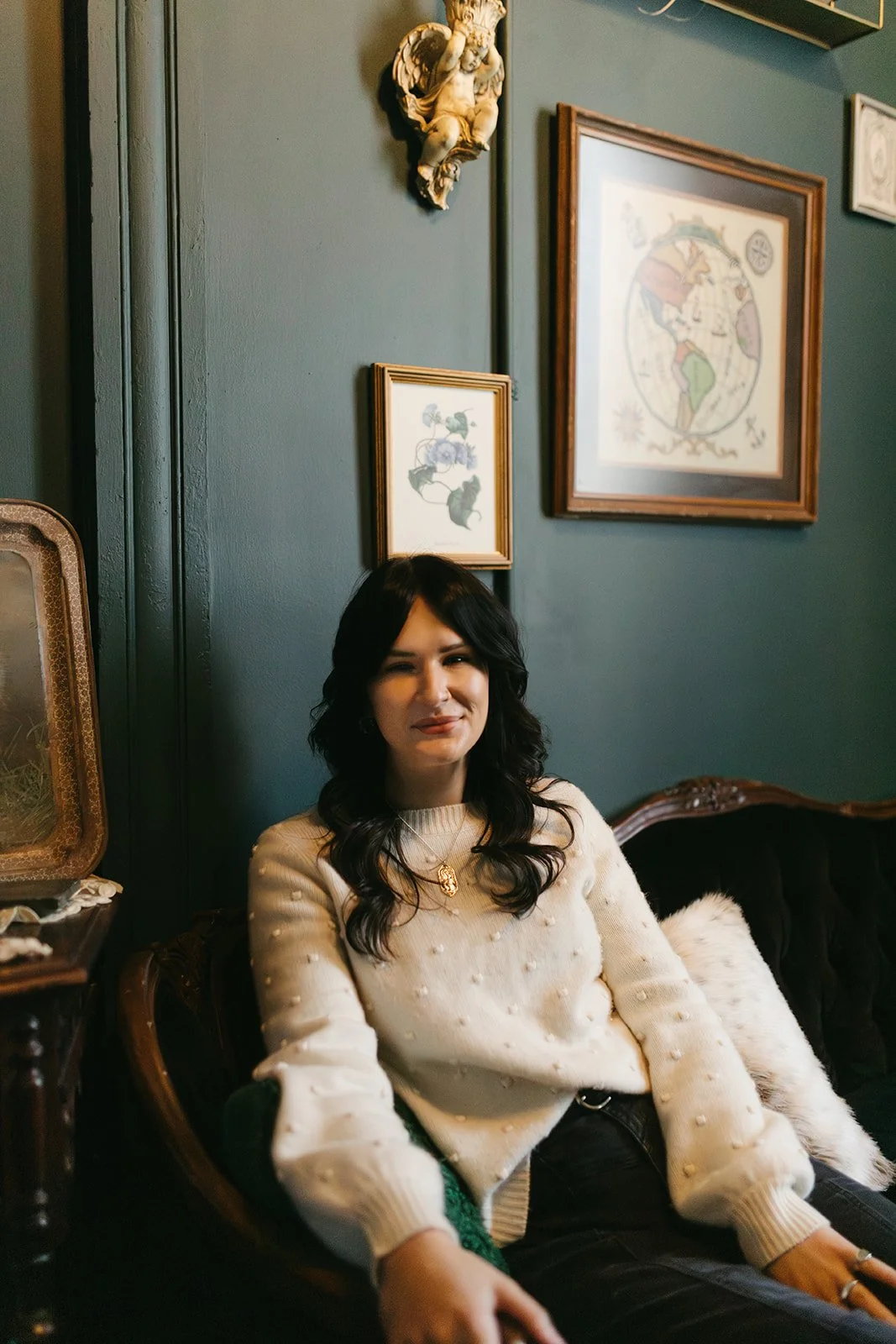 Portrait of Valeria Darling, Licensed Massage Therapist specializing in therapeutic massage, trauma-informed bodywork, and nervous system-focused care at Somnium Therapeutics in Denver, Colorado.