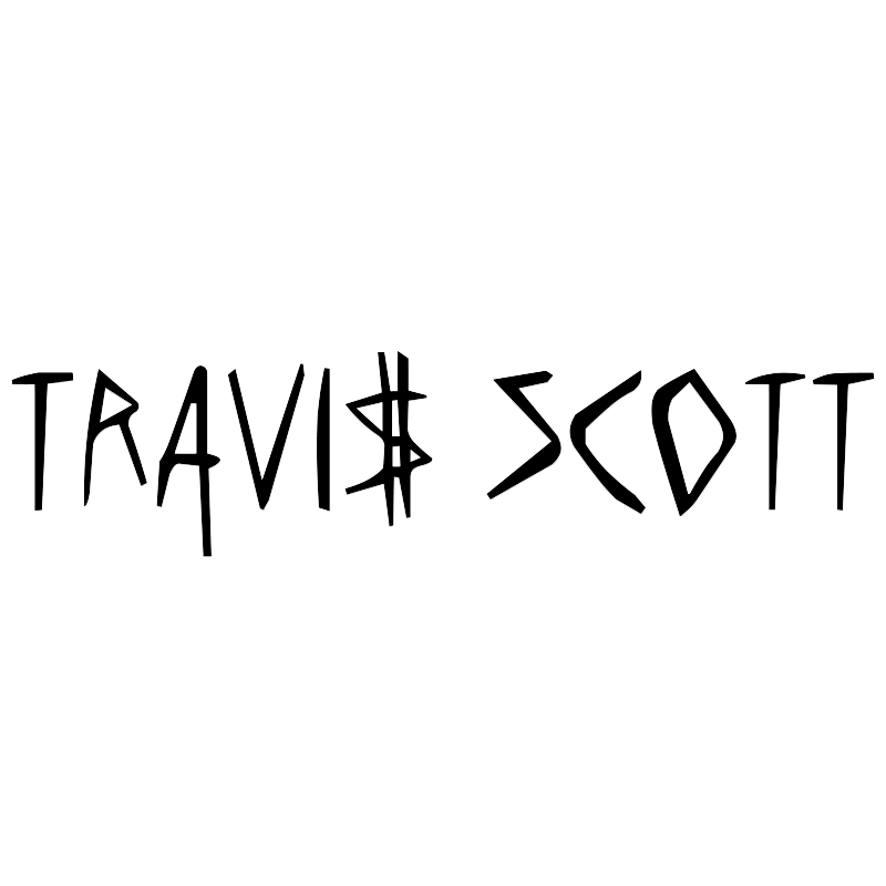 Text that reads 'TRAVEL $COT' in a scribbled, hand-drawn style.
