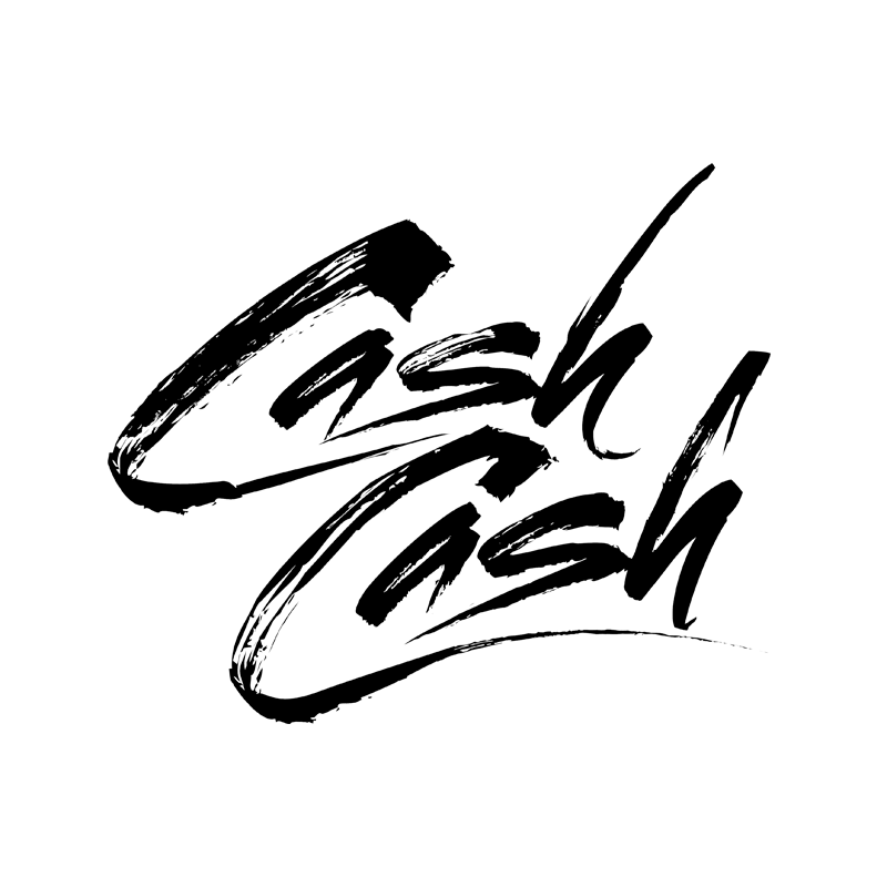 Sketch of the phrase "Catch Fish" in stylized cursive handwriting on a black background.
