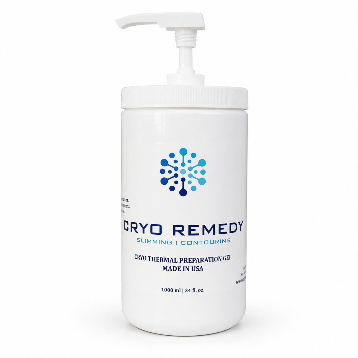 Cryo Conductive Gel with Hyaluronic Acid – Single Bottle (Professional RF, Cryoskin & EMS Gel)