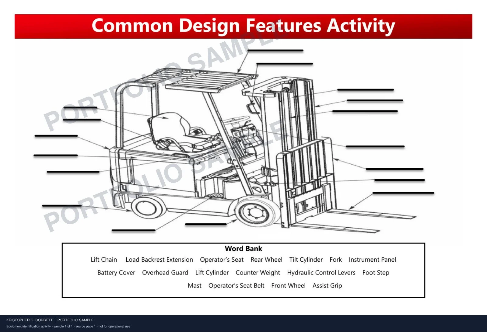 Watermarked Equipment Identification Activity preview