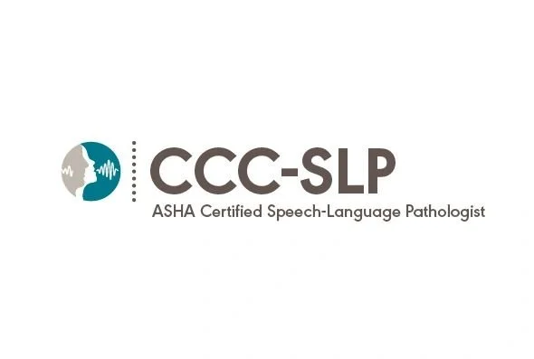 Logo for CCC-SLP, an ASHA Certified Speech-Language Pathologist