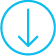 Blue circle icon with a white downward arrow inside